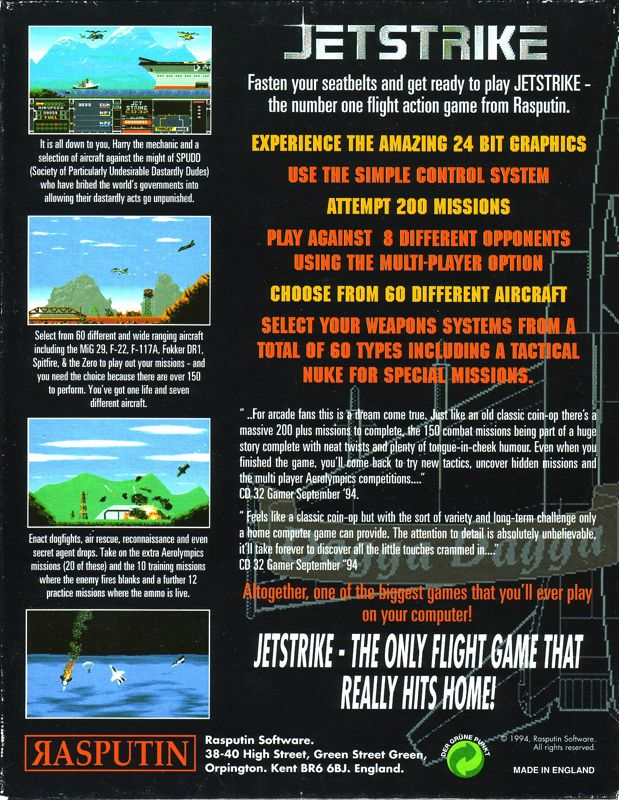 Jetstrike — box-2D-back (EU)