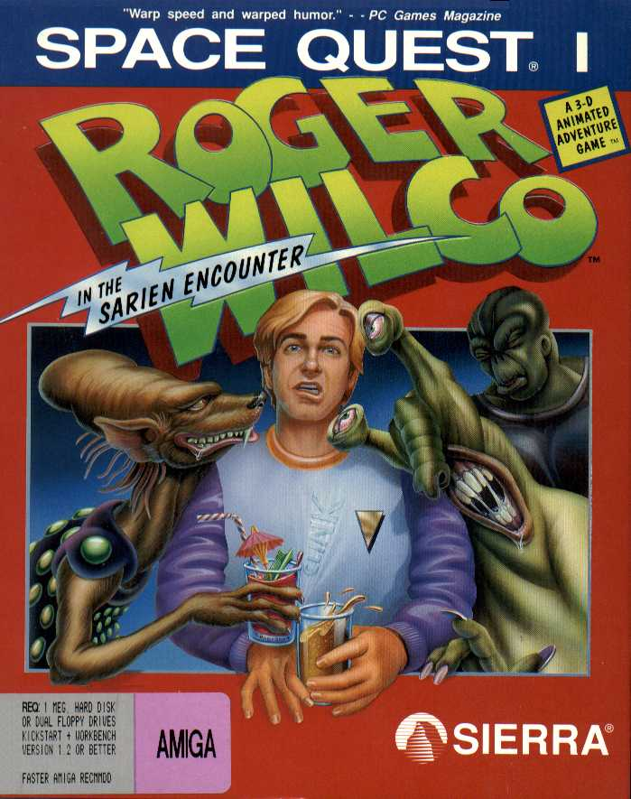 Space Quest 1 - Roger Wilco In The Sarien Encounter box art