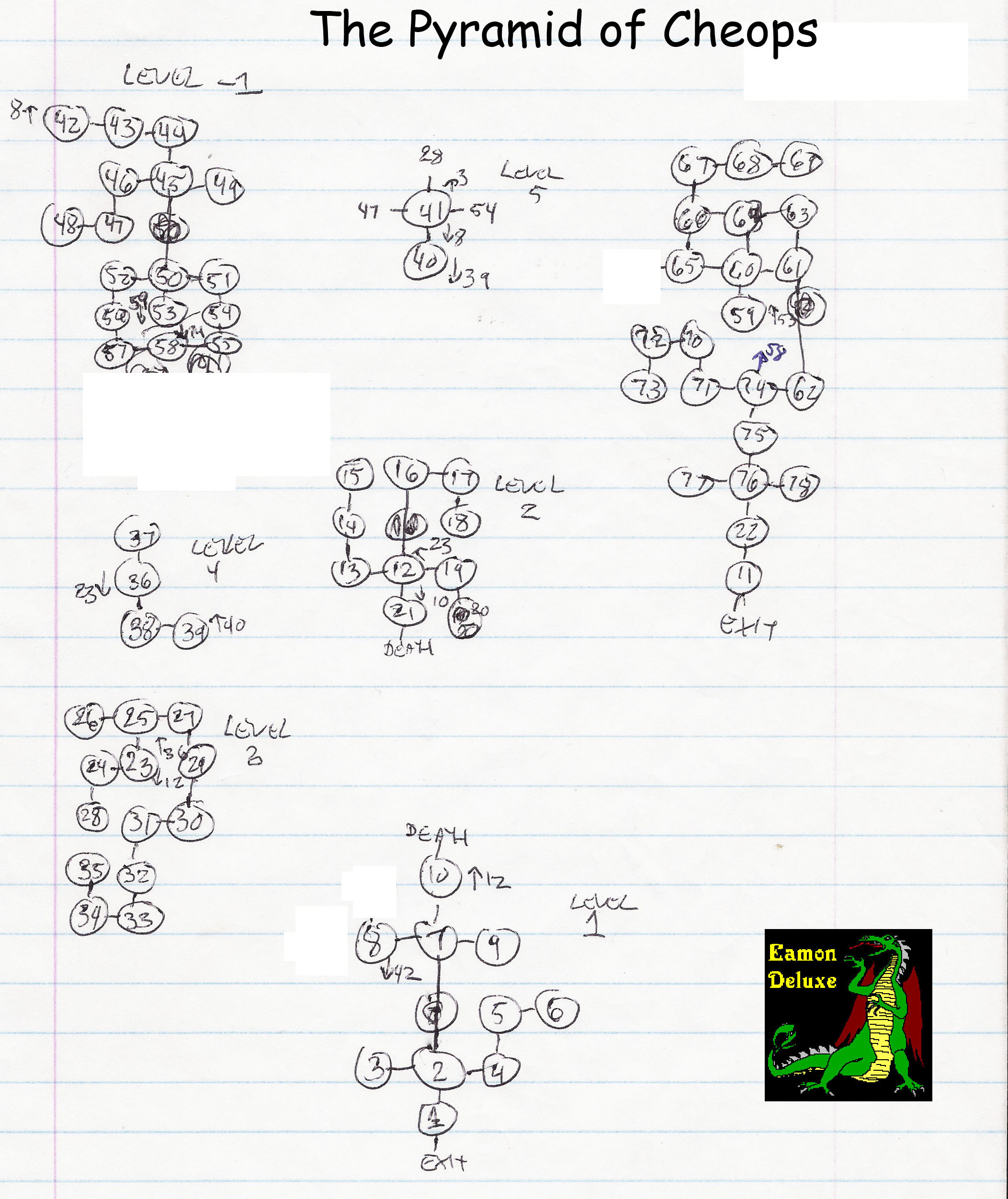 Eamon 171 - The Pyramid of Cheops — maps