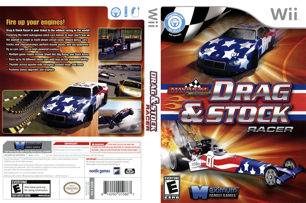 Maximum Racing - Drag & Stock Racer — box-texture (US)