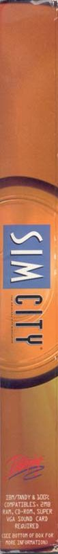 SimCity - Enhanced CD-ROM — box-2D-side (US)