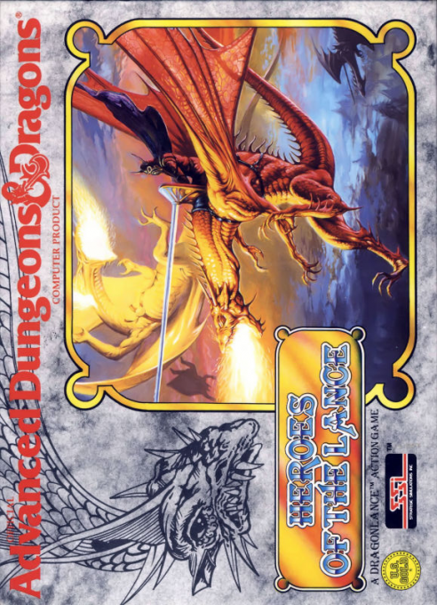 Heroes of the Lance — box-2D (EU)