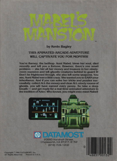 Mabel's Mansion — box-2D-back (US)