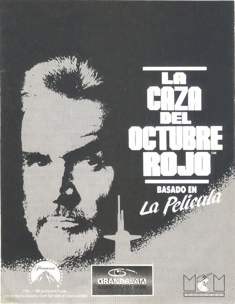Hunt For Red October, The - The Movie — box-scan (SP)