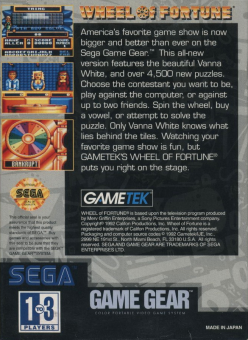 Wheel Of Fortune — box-2D-back (US)