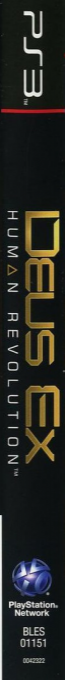 Deus Ex - Human Revolution — box-2D-side (DE)