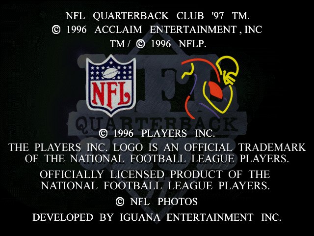NFL Quarterback Club 97 — sstitle (WOR)