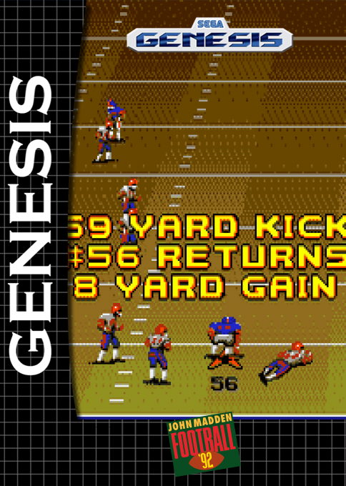 John Madden Football '92 — box-2D (SS)