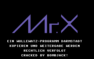 Mr. X — sstitle (DE)