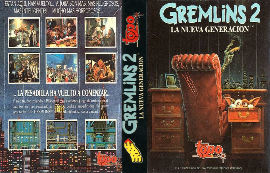 Gremlins 2 - La Nueva Generación — box-texture (SP)