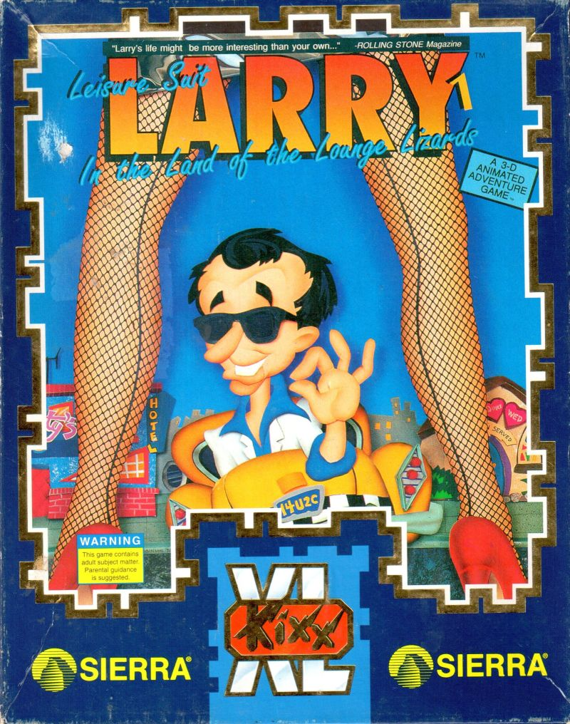 Leisure Suit Larry 1 - In the Land of the Lounge Lizards box art