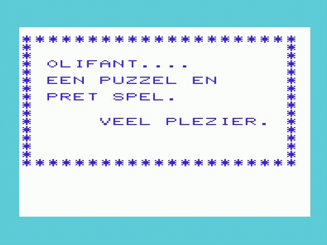Olifant Raadspel — sstitle (WOR)