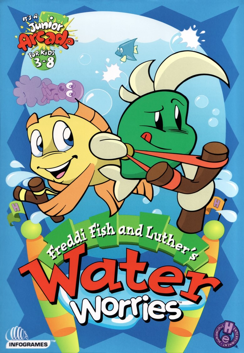 Freddi Fish and Luther's Water Worries box art