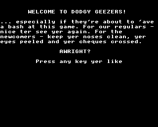 Dodgy Geezers — sstitle (EU)