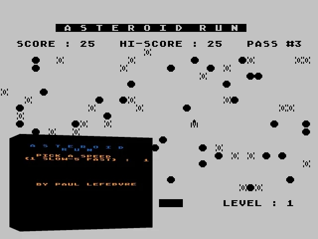 Asteroid Run — mixrbv2 (WOR)