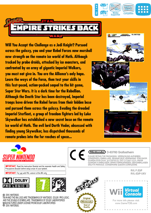 Super Star Wars - The Empire Strikes Back — box-2D-back (EU)