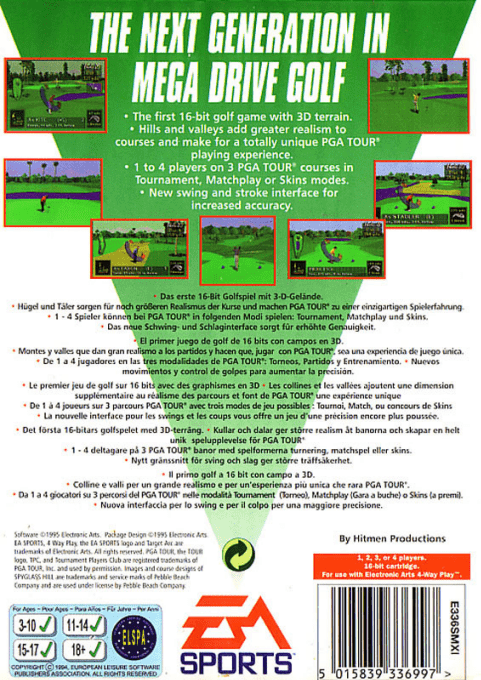 Pga Tour 96 — box-2D-back (EU)