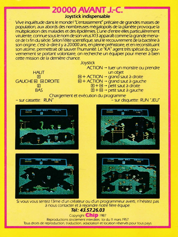 20 000 Avant J.c. — box-2D-back (FR)