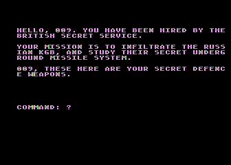 Agent 009 — ss (WOR)