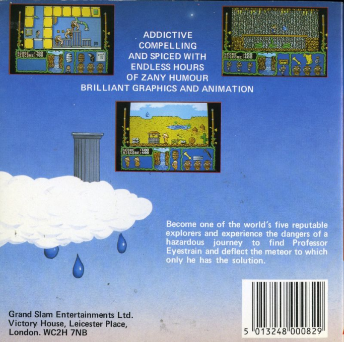 Cosmic Relief — box-2D-back (EU)