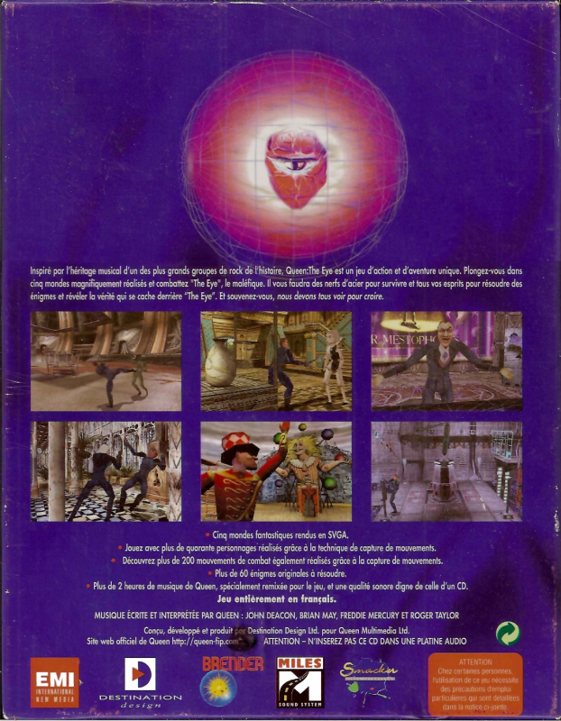 Queen - The Eye — box-2D-back (FR)