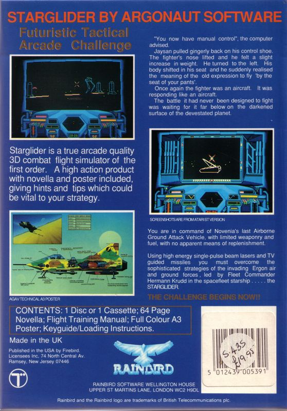 Starglider — box-2D-back (EU)