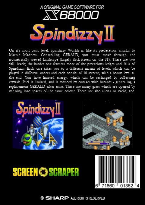 Spindizzy 2 — box-2D-back (SS)