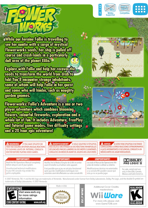 Flowerworks - Follie's Adventure — box-2D-back (US)