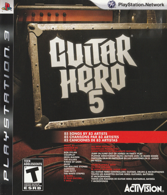 Guitar Hero 5 box art