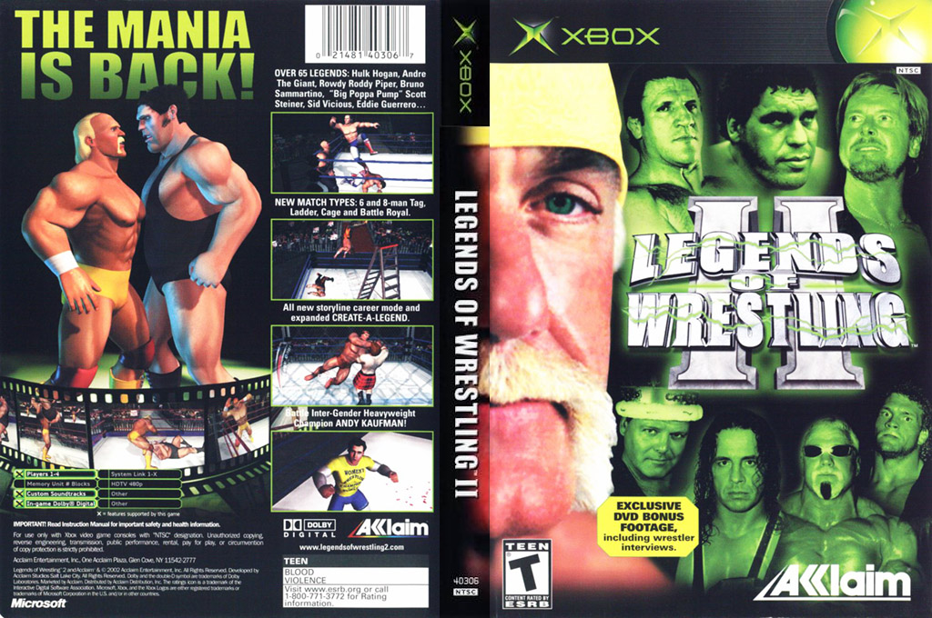 Legends Of Wrestling 2 — box-texture (US)