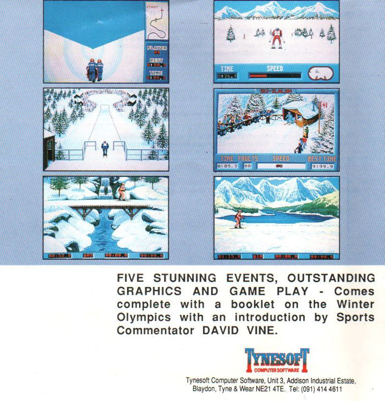 Winter Olympiad 88 — box-2D-back (EU)