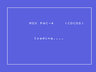 Msx Pac-4. Cocos — sstitle (WOR)