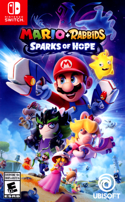 Mario plus Rabbids Sparks of Hope box art