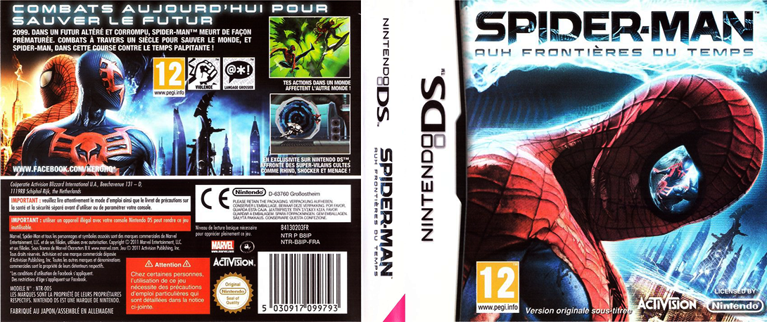 Spider-Man - Edge of Time — box-texture (FR)