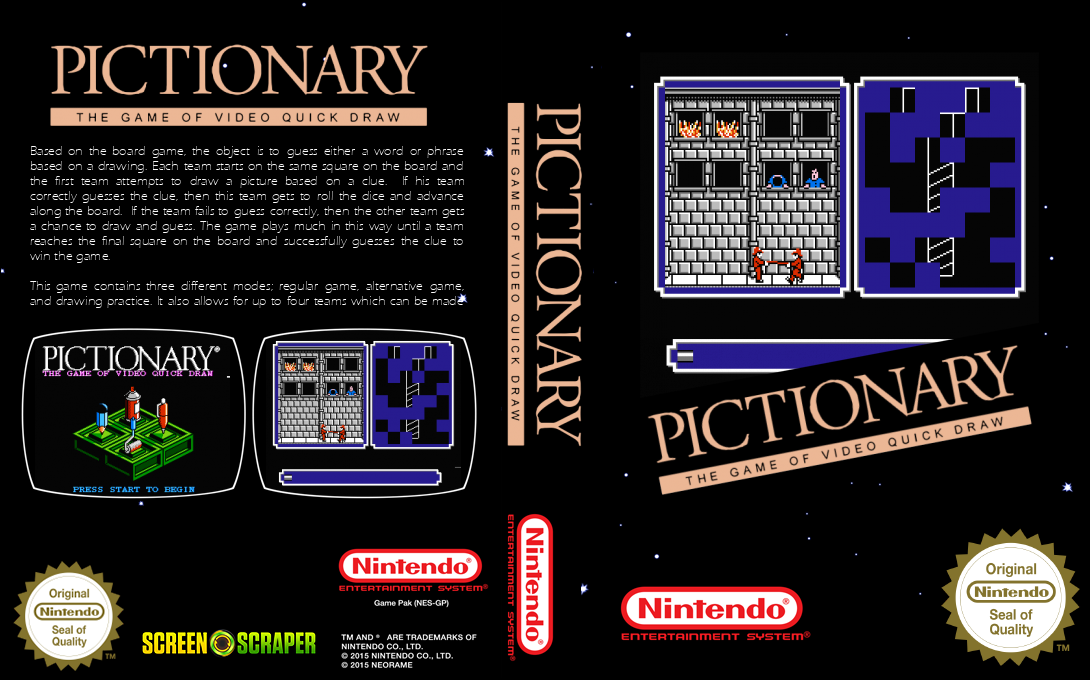 Pictionary - The Game of Video Quick Draw — box-texture (SS)