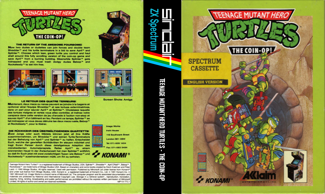 Teenage Mutant Hero Turtles - The Coin-Op! — box-texture (EU)