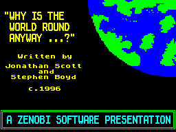 Why is the World Round Anyway — sstitle (WOR)