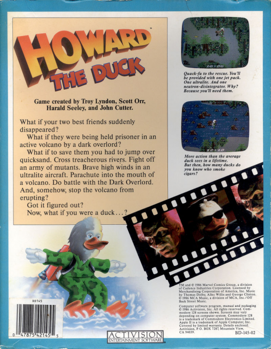 Howard The Duck — box-2D-back (US)