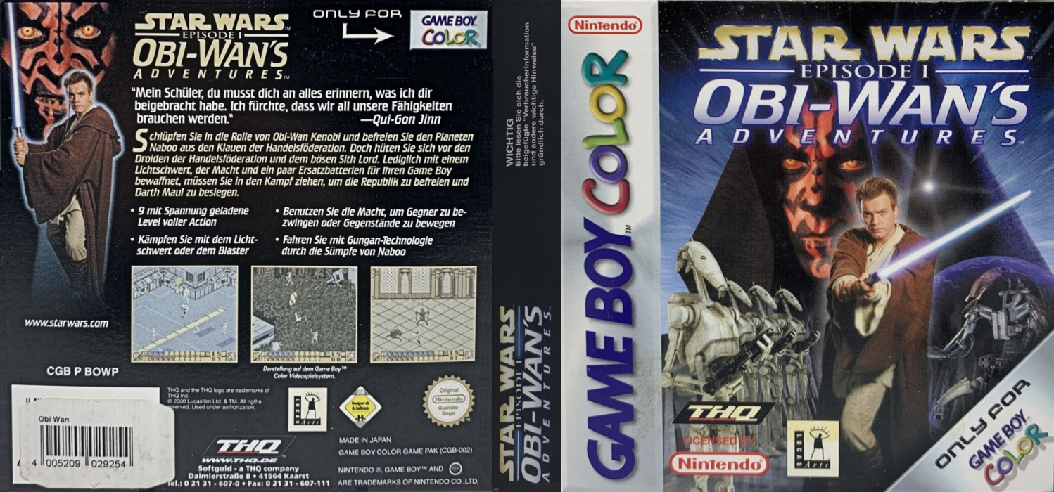 Star Wars Episode I : Obi-Wan's Adventures — box-texture (DE)