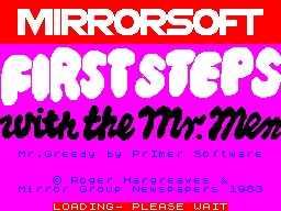 First Steps With The Mr Men — sstitle (EU)