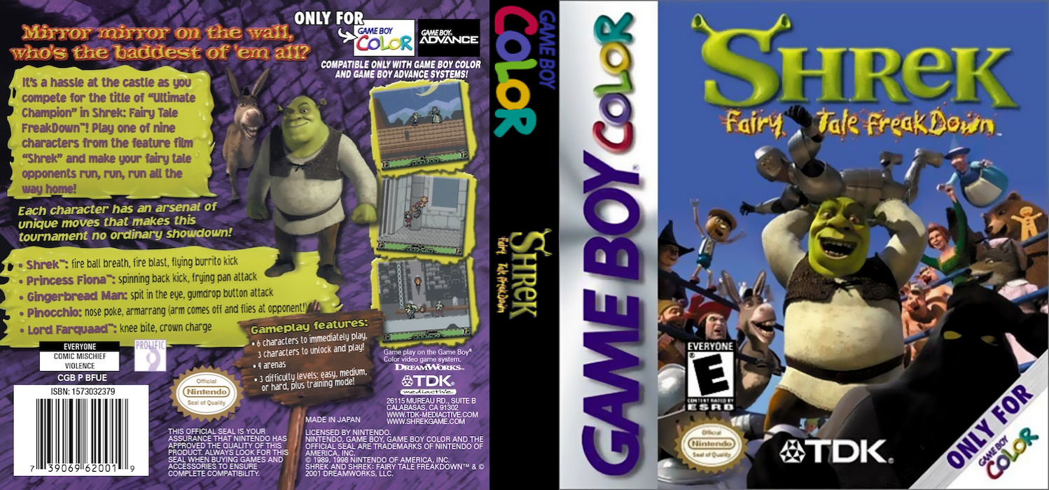 Shrek : Fairy Tale Freakdown — box-texture (US)
