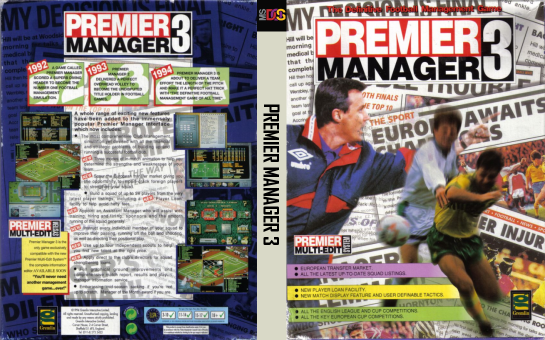 Premier Manager 3 — box-texture (EU)