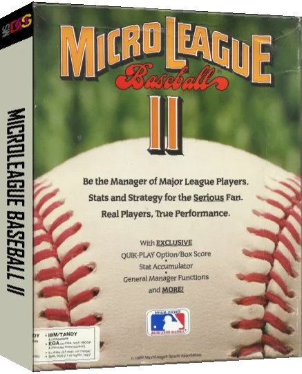 Microleague Baseball 2 — box-3D (US)