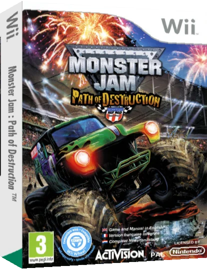 Monster Jam - Path of Destruction — box-3D (US)