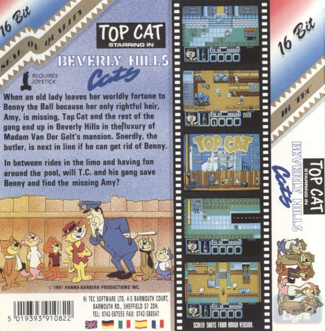Top Cat Starring In Beverly Hills Cats — box-2D-back (CUS)