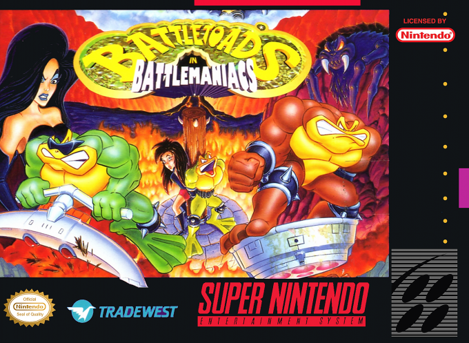 Battletoads In Battlemaniacs box art
