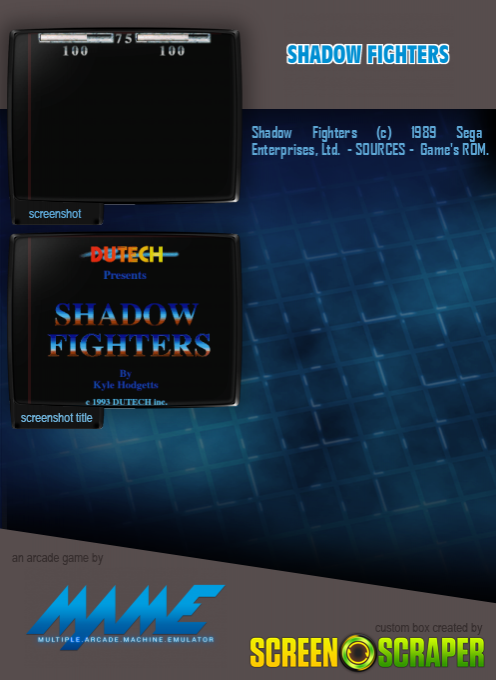 Shadow Fighters — box-2D-back (SS)