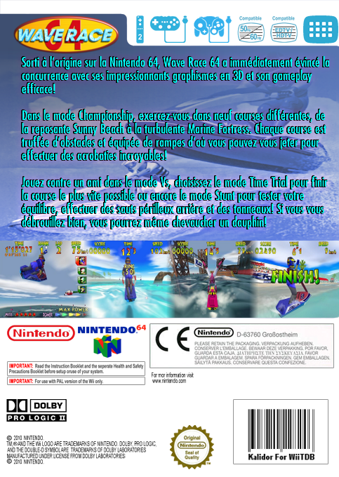 Wave Race 64 — box-2D-back (FR)