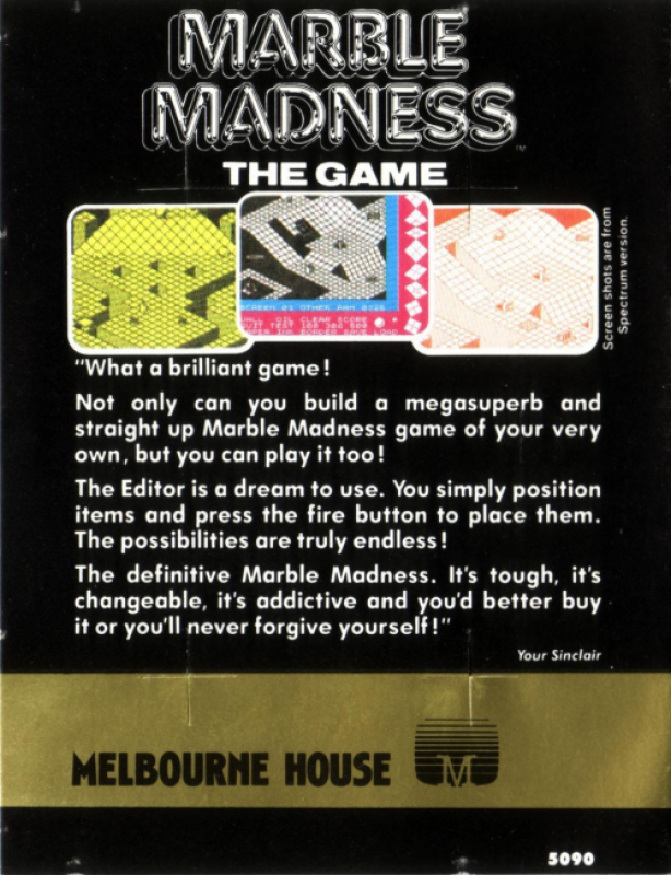 Marble Madness Deluxe Edition — box-2D-back (EU)