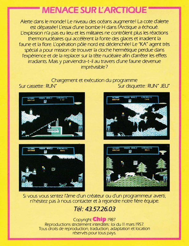 Menace Sur L'Arctique — box-2D-back (FR)